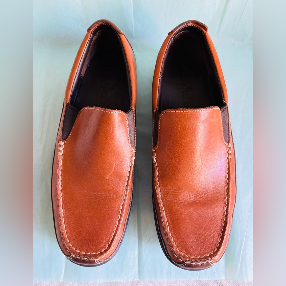 Mens Cole Haan Slip-On Leather Loafer Tan Brown Shoes Size 9